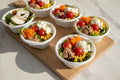 Bandeja 6 ensaladas individuales